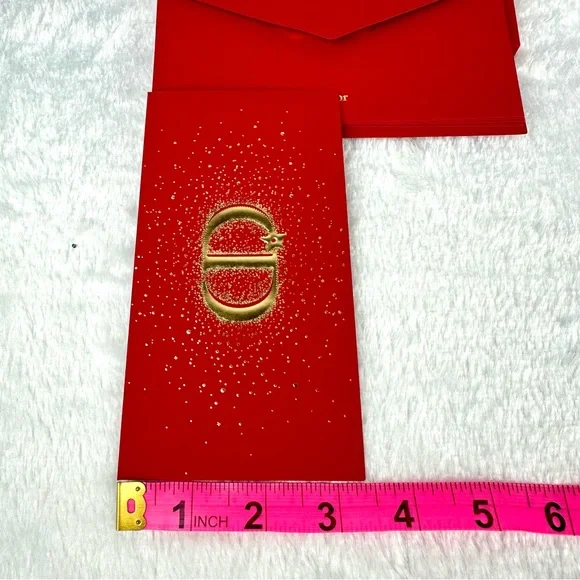 DIOR envelopes red and gold original box Lunar New Year Chinese New Year! NEW - Picture 6 of 7